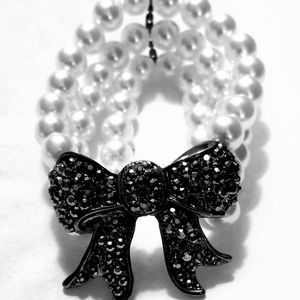 Pearl & Marcsite Multi Strand Bracelet